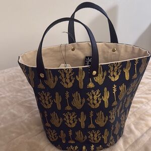 NWT Fabric and Leather SW style tote purse